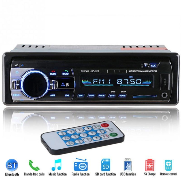 JSD-520 Car Stereo Radio MP3 Audio Player Support Bluetooth Hand-free Calling / FM / USB / SD, Ordinary Version, JSD-520, Ordinary Version
