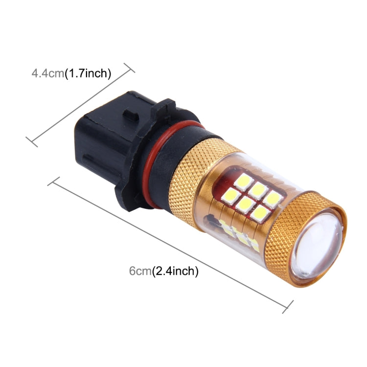 2 PCS P13W 10W 1300 LM 6500K 28 SMD-3030 LEDs Car Fog Lights, DC 12V, P13W