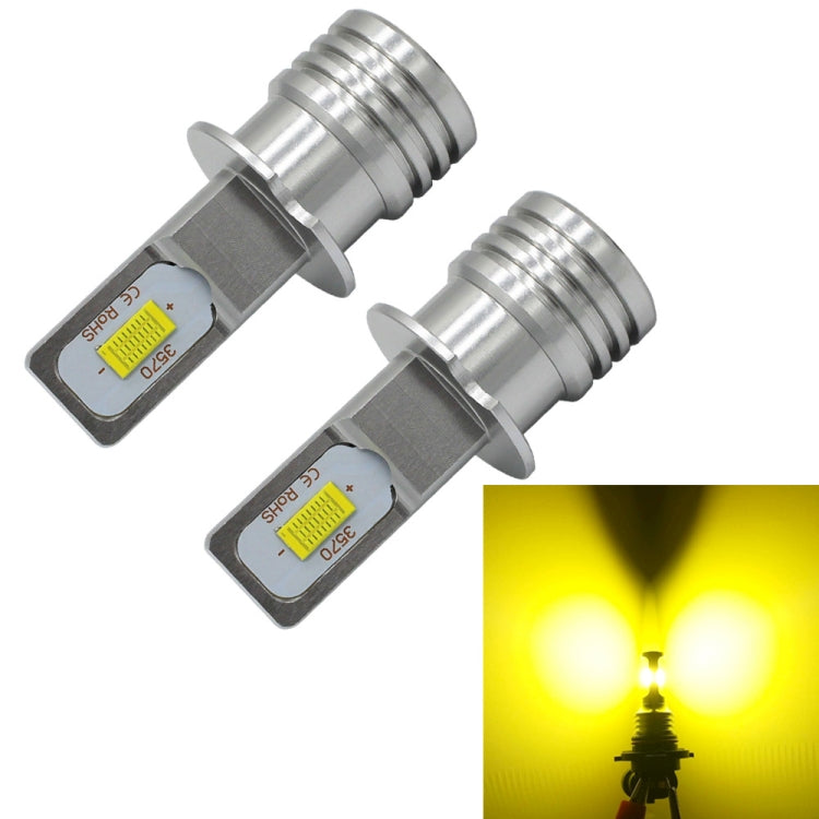 2 PCS H3 72W 1000LM 6000-6500K Super Bright Car Fog Light LED Bulbs, DC 12-24V, H3