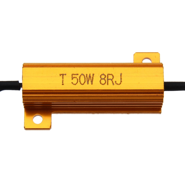 2 PCS Car Canbus Error Canceller Decoder Load Resistor LED 50W 8 Ohm No Blinking Decoder, 50W 8 Ohm