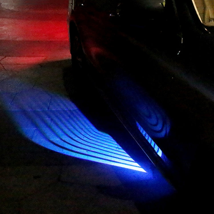 2 PCS DC 8-36V Ghost Shadow Courtesy Angel Wings Projection Lamp Car Door LED Welcome Lights, Blue, Red, White, Cold Blue