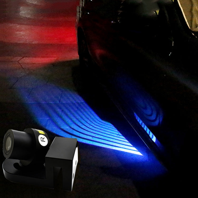 2 PCS DC 8-36V Ghost Shadow Courtesy Angel Wings Projection Lamp Car Door LED Welcome Lights, Blue, Red, White, Cold Blue