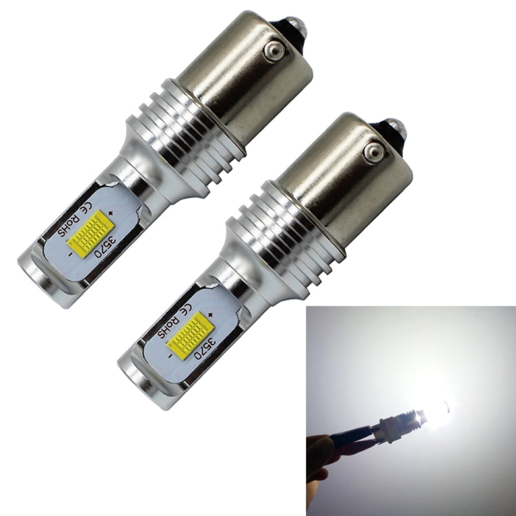 2 PCS Decode 1156/BA15S 72W LED Bulbs Light Car Auto Turn Lamp Backup Light, DC 12-24V, White, Yellow
