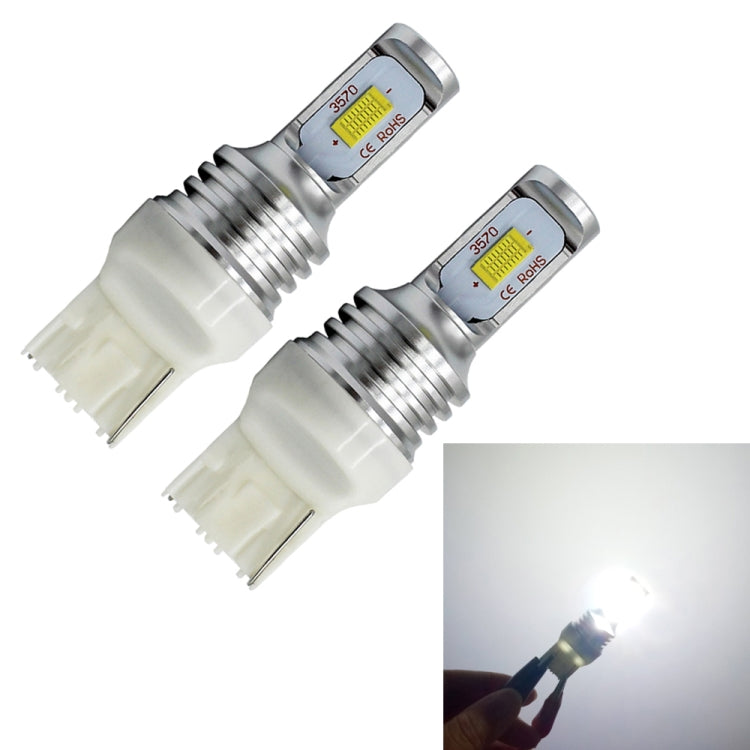2 PCS T20/7440 72W 1000LM 6000-6500K Bright White Light Car Turn Backup LED Bulbs Reversing Lights, DC 12-24V, T20/7440 Backup Light, T20/7440