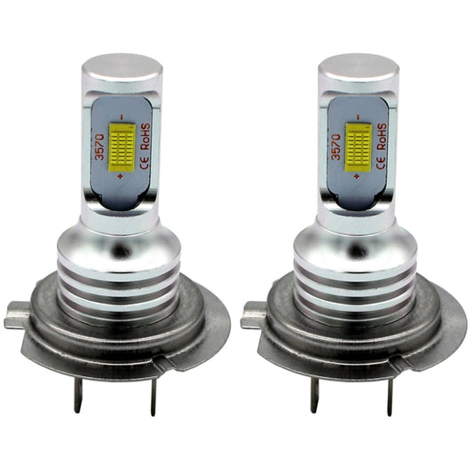 2 PCS H7 72W 1000LM 6000-6500K Super Bright White Light Car Fog LED Bulbs, DC 12-24V