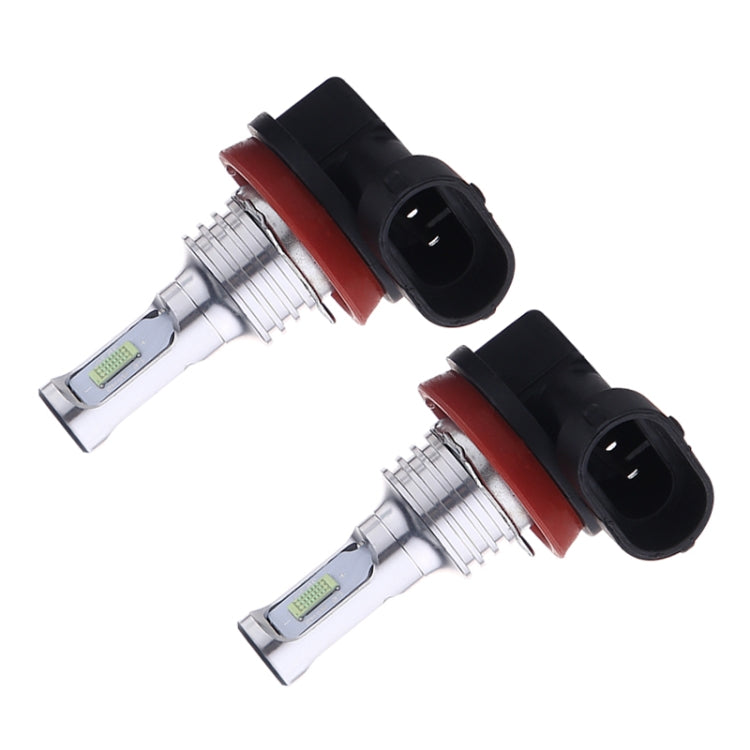 2 PCS H8/H11 72W 1000LM 6000-6500K Super Bright White Light Car Fog LED Bulbs, DC 12-24V, H8/H11, H8/H9/H10/H11