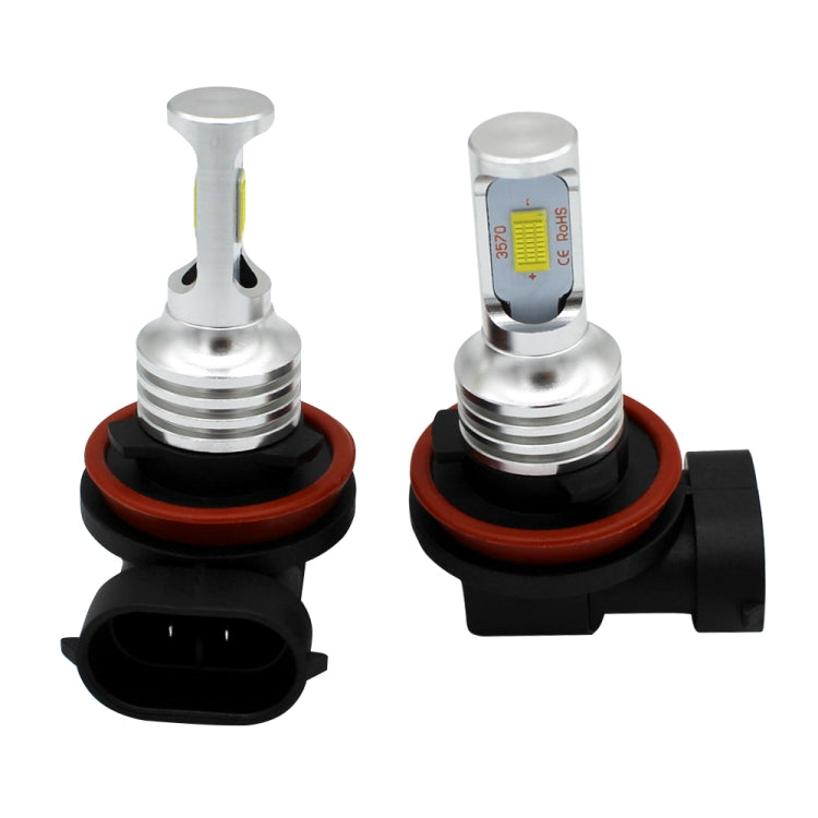 2 PCS H8/H11 72W 1000LM 6000-6500K Super Bright White Light Car Fog LED Bulbs, DC 12-24V, H8/H11, H8/H9/H10/H11