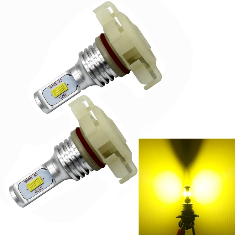 2 PCS H16(EU) 72W 1000LM 6000-6500K Super Bright White Light Car Fog LED Bulbs, DC 12-24V, H16(EU)