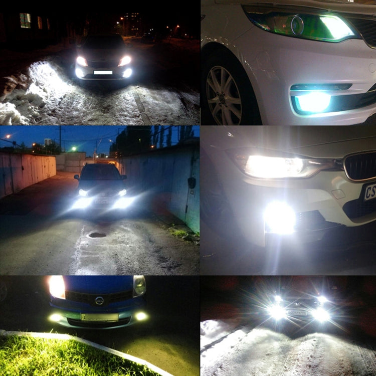 2 PCS H16(EU) 72W 1000LM 6000-6500K Super Bright White Light Car Fog LED Bulbs, DC 12-24V, H16(EU)