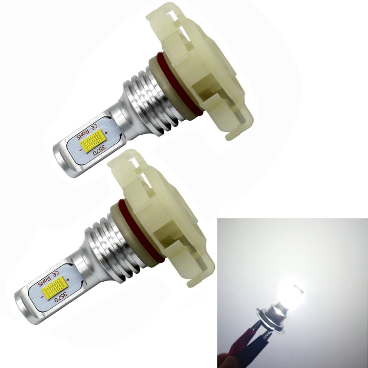 2 PCS H16(EU) 72W 1000LM 6000-6500K Super Bright White Light Car Fog LED Bulbs, DC 12-24V, H16(EU)