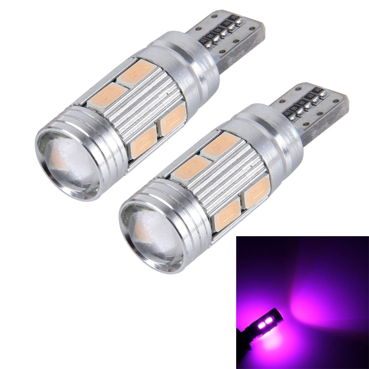 2 PCS T10 6W 10 SMD 5630 LED Error-Free Canbus Car Clearance Lights Lamp, DC 12V, 10 SMD 5630 LEDs, 5630-10smd LED