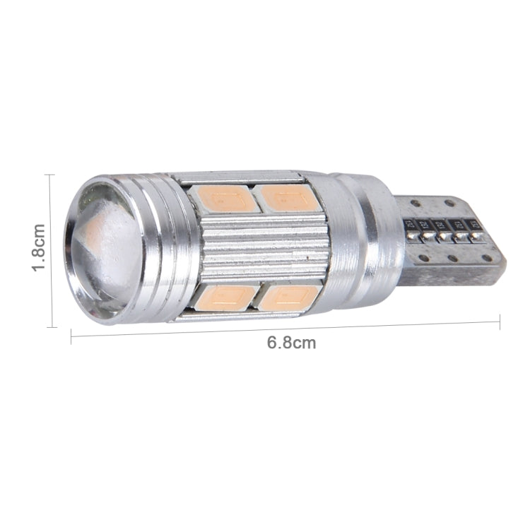 2 PCS T10 6W 10 SMD 5630 LED Error-Free Canbus Car Clearance Lights Lamp, DC 12V, 10 SMD 5630 LEDs, 5630-10smd LED