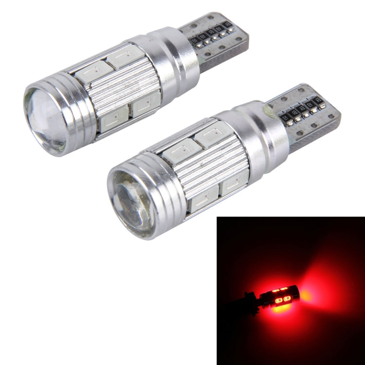 2 PCS T10 6W 10 SMD 5630 LED Error-Free Canbus Car Clearance Lights Lamp, DC 12V, 10 SMD 5630 LEDs, 5630-10smd LED