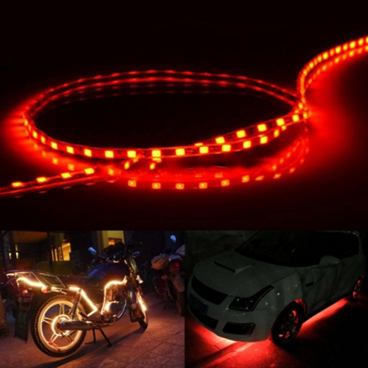 5 PCS Flow Style 45 LED 3528 SMD Waterproof Flexible Car Strip Light for Car Decoration, DC 12V, Length: 90cm, 90cm Green, 90cm Ice blue, 90cm Red, 90cm White, 90cm Yellow, 90cm Blue, 90cm Pink