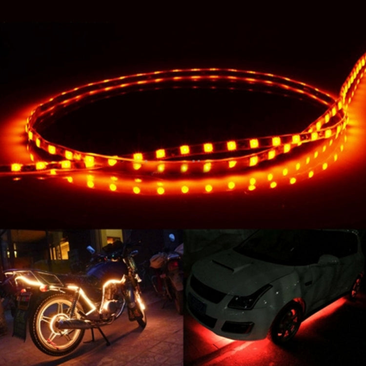 5 PCS Flow Style 45 LED 3528 SMD Waterproof Flexible Car Strip Light for Car Decoration, DC 12V, Length: 90cm, 90cm Green, 90cm Ice blue, 90cm Red, 90cm White, 90cm Yellow, 90cm Blue, 90cm Pink
