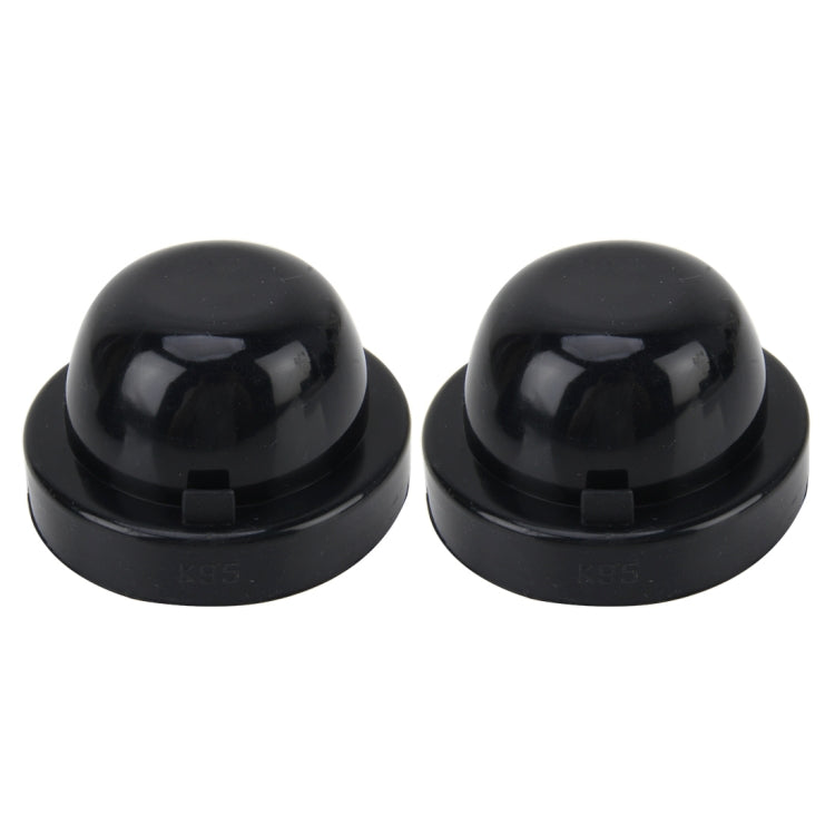2 PCS K95 Universal Car LED Headlight HID Xenon Lamp Silicone Dust Cover Seal Caps Car Dust Cover Waterproof Dustproof Sealing Headlamp Cover for Car Retrofit, Inner Diameter: 9.5cm, Inner Diameter: 9.5cm