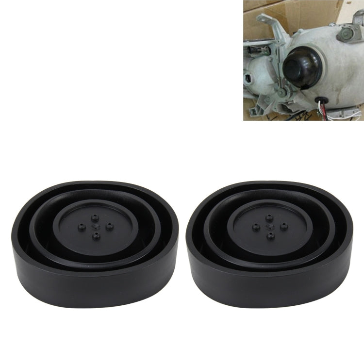 2 PCS Universal Car LED Headlight HID Xenon Lamp Silicone Dust Cover Seal Caps LED Headlight Seal Dust Seal Cover Dust Cover, Universal Dust Cover