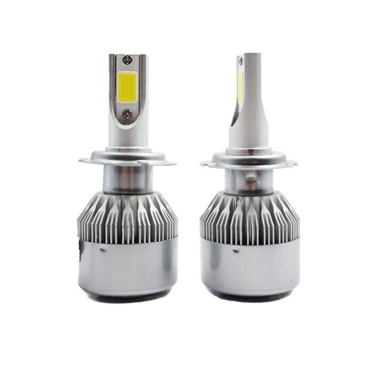 2pcs H7 18W 1800LM 6000K Waterproof IP68 Car Auto LED Headlight with 2 COB LED Lamps, DC 9-36V, H7