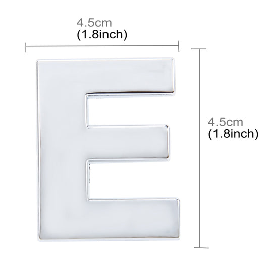 Car Vehicle Badge Emblem 3D English Letter Self-adhesive Sticker Decal, Size: 4.5*4.5*0.5cm
