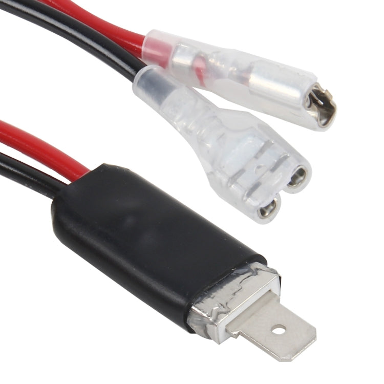 2 PCS Universal H1 Conversion Bulb Harness Wire Plugs Power Wire Adapter Connectors, H1 Wire 1