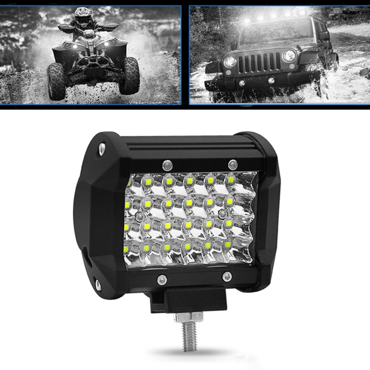 4 inch 18W 1800LM 4 Row LED Strip Light Working Refit Off-road Vehicle Lamp Roof Strip Light, 4 inch 72W