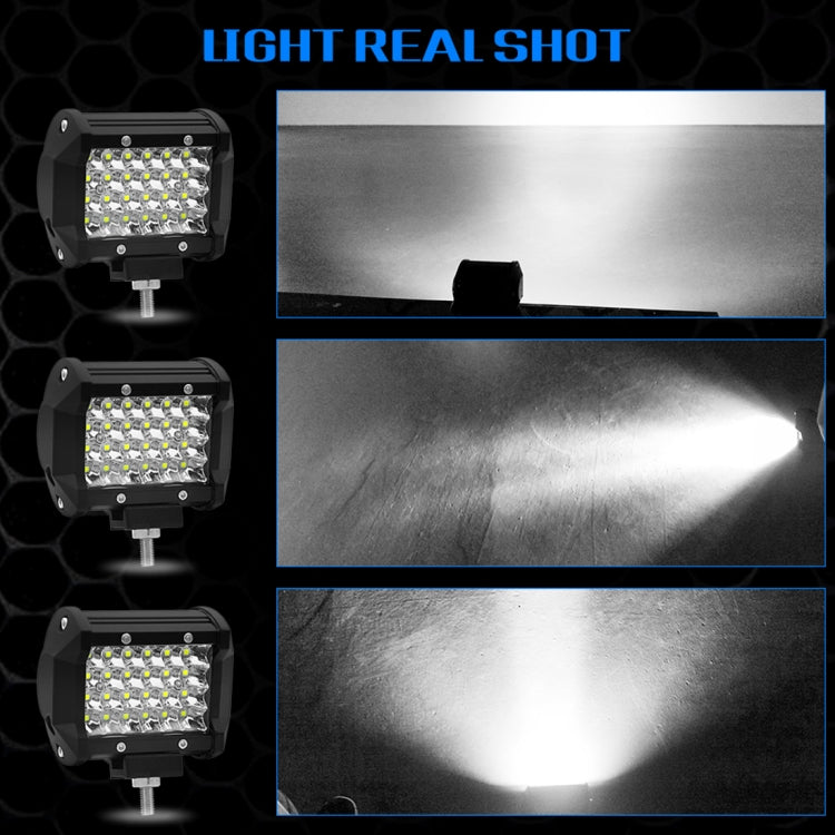 4 inch 18W 1800LM 4 Row LED Strip Light Working Refit Off-road Vehicle Lamp Roof Strip Light, 4 inch 72W