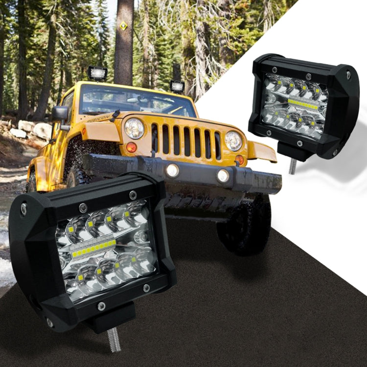 4 inch 15W 1500LM LED Strip Lamp Working Refit Off-road Vehicle Light Roof Strip Light, 4 inch 60W