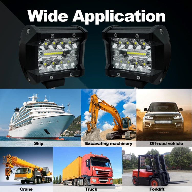 4 inch 15W 1500LM LED Strip Lamp Working Refit Off-road Vehicle Light Roof Strip Light, 4 inch 60W