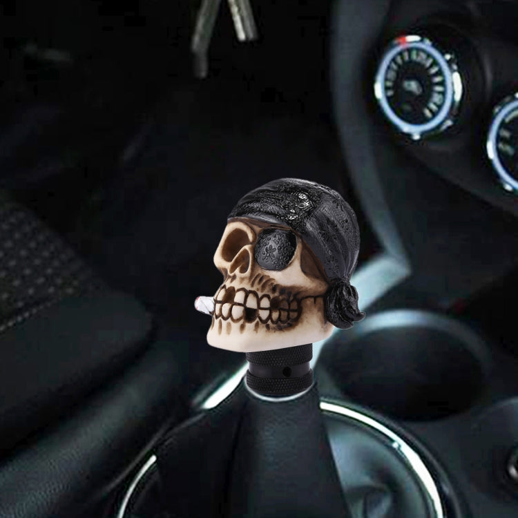 Pirate Skull Shaped Universal Vehicle Car Shifter Cover Manual Automatic Gear Shift Knob, Pirate Skull(Black), Pirate Skull(Red), Pirate Skull(White)