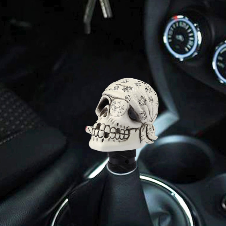 Pirate Skull Shaped Universal Vehicle Car Shifter Cover Manual Automatic Gear Shift Knob, Pirate Skull(Black), Pirate Skull(Red), Pirate Skull(White)