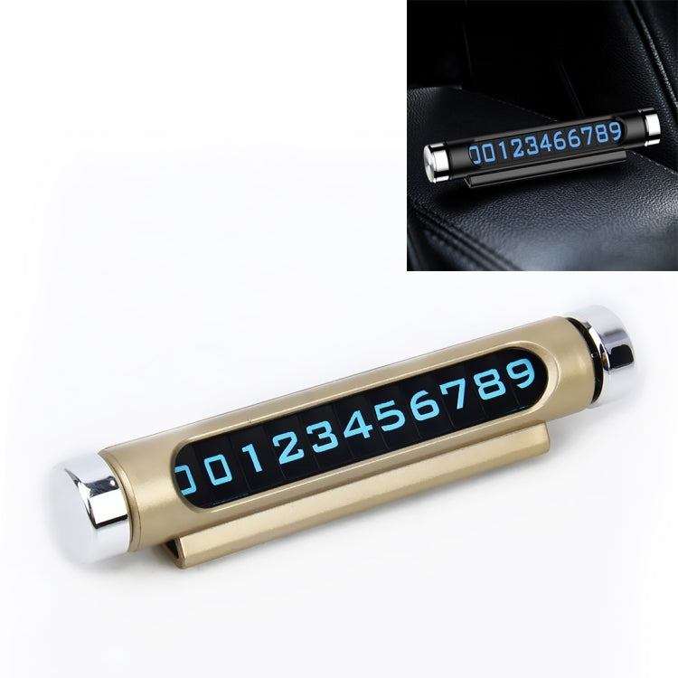 Hidden Rotatable Magnetic Phone Number Card Plate Temporary Parking Car Sticker, Hidden Rotatable Parking Car Sticker