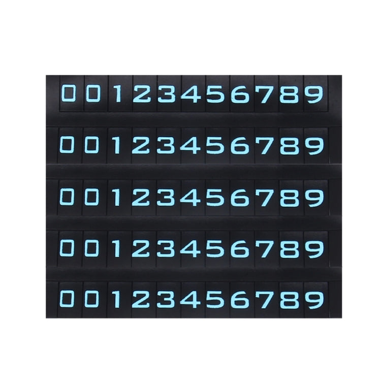 Hidden Rotatable Magnetic Phone Number Card Plate Temporary Parking Car Sticker, Hidden Rotatable Parking Car Sticker