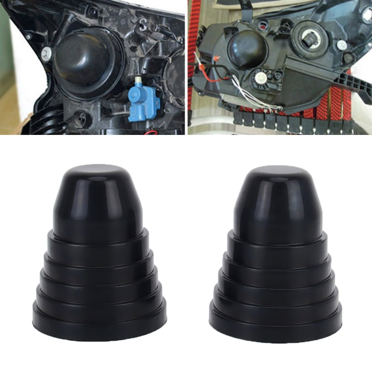 2 PCS Universal Headlight Soft Rubber Dust Cover, Suitable for 50-70cm Inner Diameter, For 50-70cm Inner Diameter