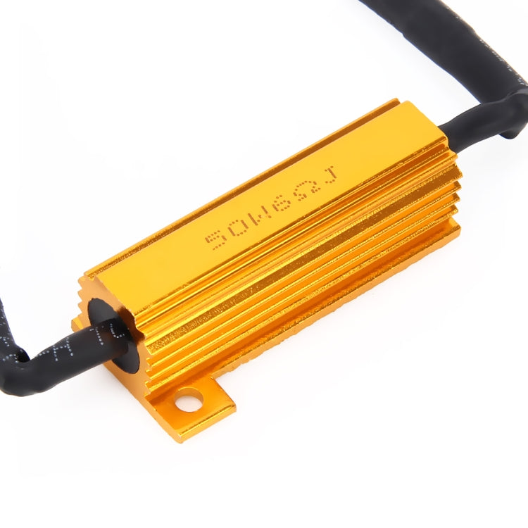 2 PCS H11 50W 6 Ohms Load Resistor Car Canbus Error Canceller Decoder Cable, H11