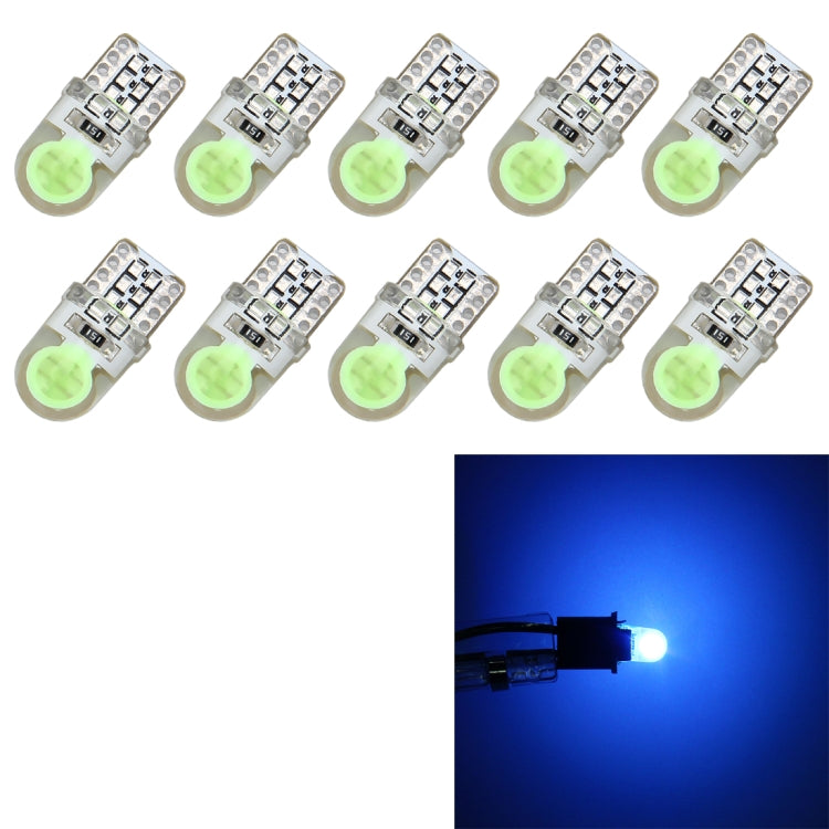 10 PCS T10 W5W DC 12V 1W 60LM Car Clearance Lights LED Marker Lamps with Decoder, Blue Light, White Light