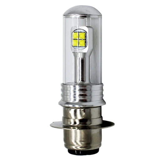 Motorcycle Headlights 750LM 6000K White H6M/P15D 40W 8-LED Bulbs, DC 12-24V