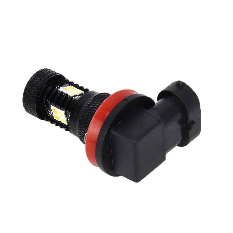2 PCS Super Bright H11/H8 DC 12V 5W 350LM Auto Car Fog Light with 16 SMD-3030 LED Bulbs Lamp, White + Yellow Light, H11/H8