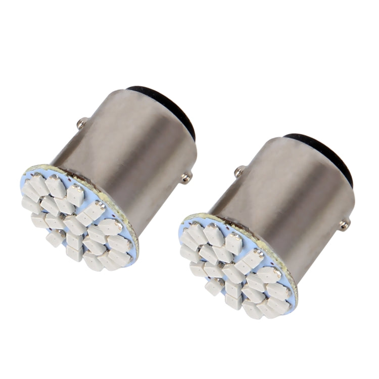 10 PCS Car Auto 1.2W 1157 BAY15D 22-LED Bulbs Brake Light, 1157 Red Light, 1157 Yellow Light