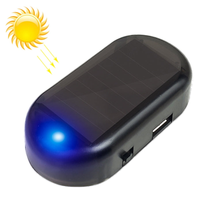 LQ-S10 Car Solar Power Simulated Dummy Alarm Warning Anti-Theft LED Flashing Security Light Fake Lamp, LQ-S10 Blue Light, LQ-S10 (Red Light)