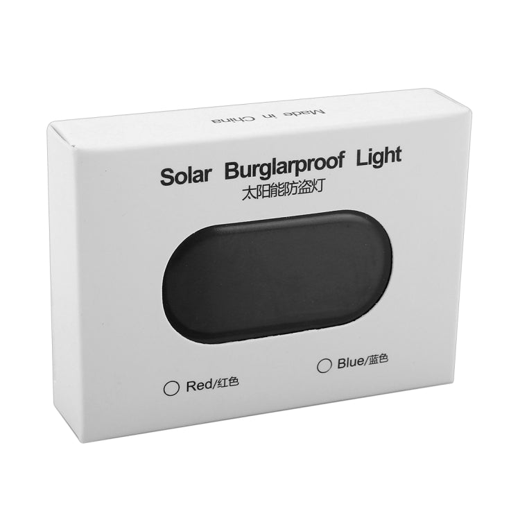 LQ-S10 Car Solar Power Simulated Dummy Alarm Warning Anti-Theft LED Flashing Security Light Fake Lamp, LQ-S10 Blue Light, LQ-S10 (Red Light)