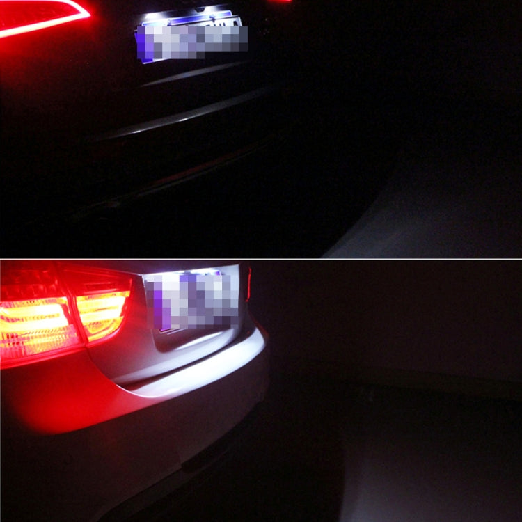 2 PCS DC 12V 2W 120LM 6000K LED License Plate Light 18-SMD 3528 Bulbs Lamps for Honda JAZZ(FIT) 02-17, Odyssay 08-17, Stream 01-05, CR-V 07-17, For Honda JAZZ(FIT)