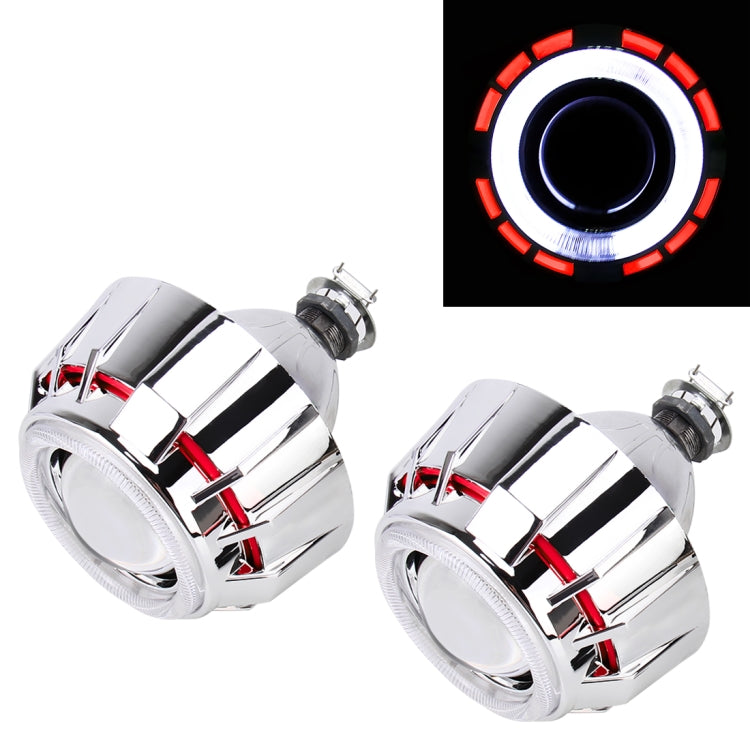 IPHCAR G262 H1 3.0 inch 12V Bi-Xenon Projector Lens Headlight with Exquisite Angle Eyes Decoration for Right Driving, For Right Driving