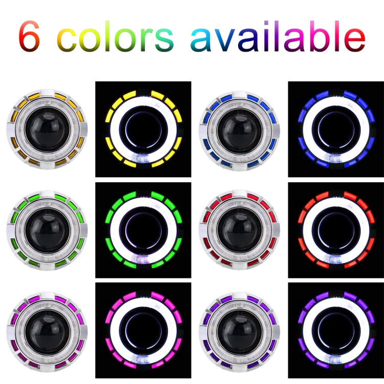IPHCAR G262 H1 3.0 inch 12V Bi-Xenon Projector Lens Headlight with Exquisite Angle Eyes Decoration for Right Driving, For Right Driving