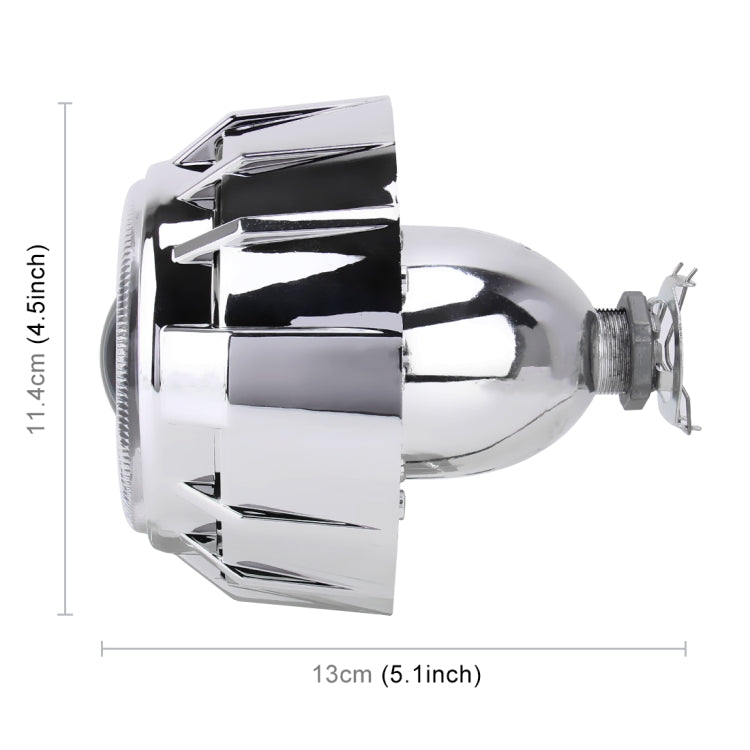 IPHCAR G262 H1 3.0 inch 12V Bi-Xenon Projector Lens Headlight with Exquisite Angle Eyes Decoration for Right Driving, For Right Driving