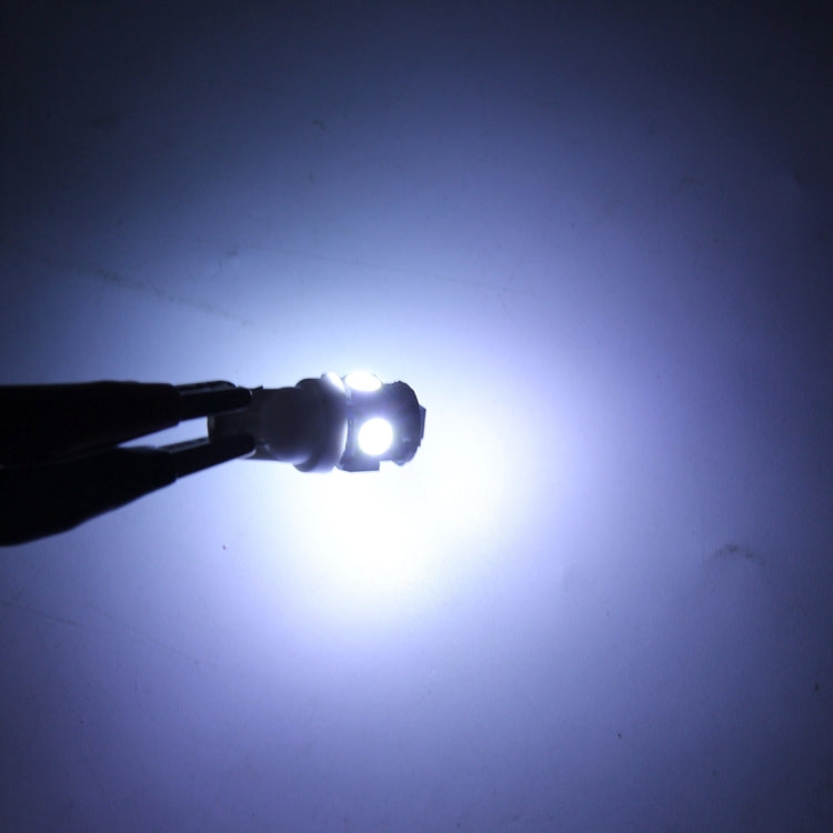 10PCS T10 3W 5500K SMD 5050 5 LED Car Clearance Lights Lamp, DC 12V, 5630-5smd LED
