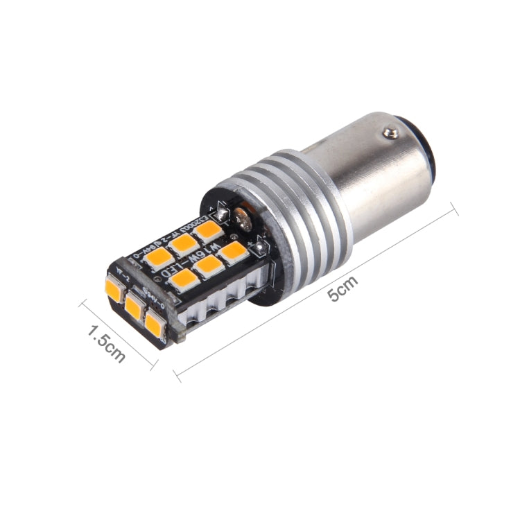 2 PCS 1157/BAY15D 3W 15 SMD-3528-LEDs Car Turn Light, DC 12V, 1157/BAY15D 3W