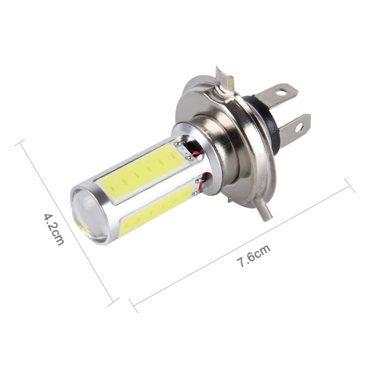 2 PCS H4 20W 1250LM 6000K 5 COB LEDs Car Fog Lights, DC 12V, H4 (White Light)