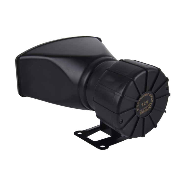 HJS-78005 12V 60W 300dB Car Electric Alarm Air Horn Siren Speaker 5 Sound Tone/ 3 Sound Tone Super Loud With Mic, Cable Length: 60cm, HJS-78005
