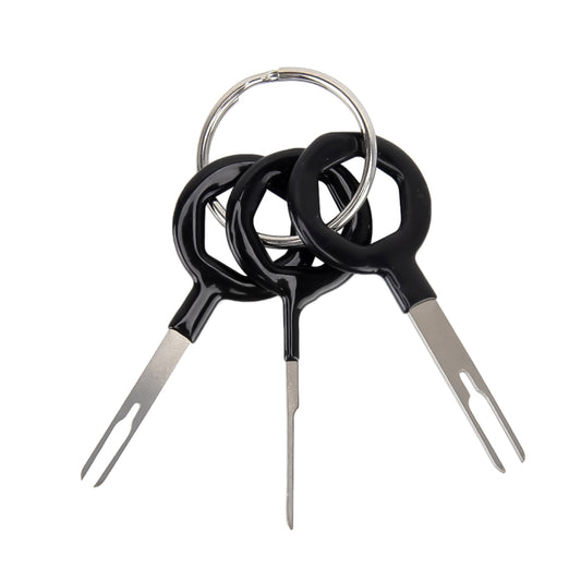 3 PCS Auto Car Rubberized Plug Circuit Board Wire Harness Terminal Extraction Pick Connector Crimp Pin Back Needle Remove Tool