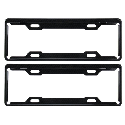 2 PCS Carbon Lead License Plate Frame Simple and Beautiful Car License Plate Frame Holder Universal License Plate Holder